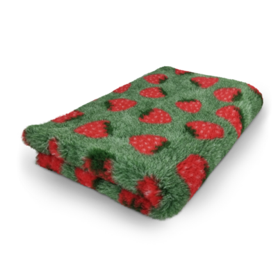 Vetbed Strawberry - Grün - Gummi Anti Rütsch - 150x100 cm - 10 Stück