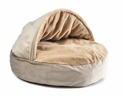 Hondenmand Kattenmand - Dierenmand Cottage - 65 x 65 cm - Zacht Fleece - Beige