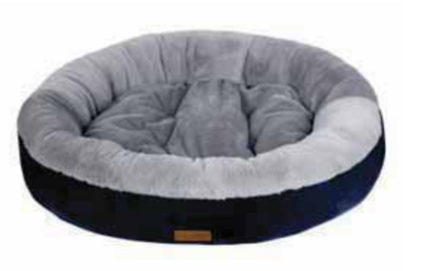 Comfort Donut - Supersoft Hondenmand Kattenmand - Blauw Grijs - Diverse Maten