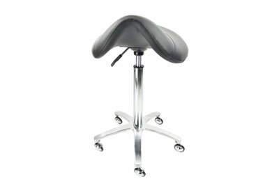 Trimstoel Pony Zadelkruk - Zwart Luxe
