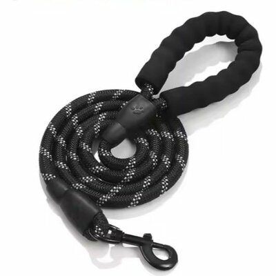 Nylon Looplijn (300 cm - 12 mm) - Met Stevige Softgrip - Zwart Gemêleerd