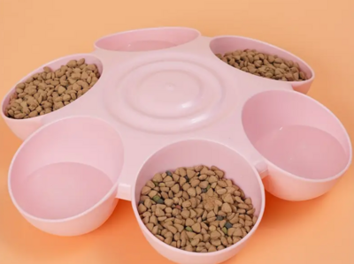 Puppybar - Puppy Voerbakjes - 6-in-1 - Stevig Kunststof - Roze