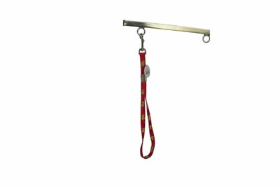 Trimlus Tritra - Rood met honden print - 16 mm / 44 cm