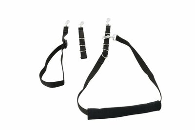 Trimlus set - Zwart - Hals - Verstelstuk - Buikband - L