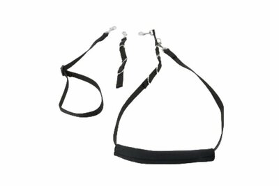 Trimlus set - Zwart - Hals - Verstelstuk - Buikband - S/M