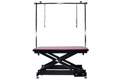 Trimtafel Elektrisch Silicone - Roze - SZW - 110x60 cm - Met Wielsysteem