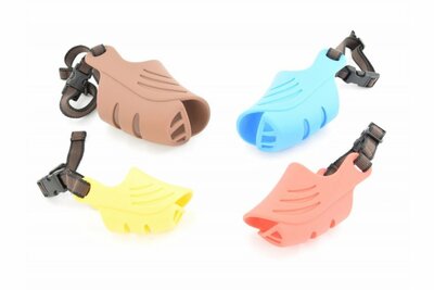 Muilkorf Siliconen Snuitje - Duckie Set S + M + L + XL