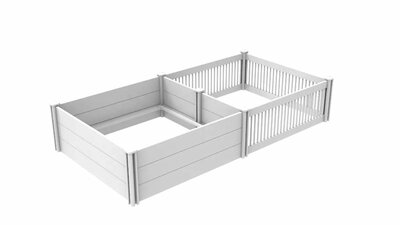 Werpkist Kunststof 95x95x46 cm + Uitloopren - Showroom model