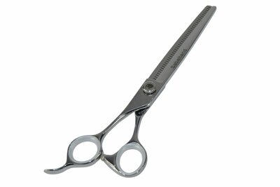 Sabeltand Enkele Effileerschaar 18 cm - EEFL7 VG10 - Linkshandig - 46 tands - Hondenschaar Trimschaar