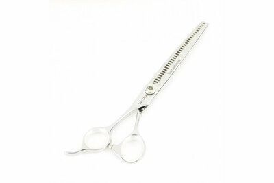 Sabeltand Enkele Effileerschaar 18,3 cm - EEFL7 VG10 - Linkshandig - 33 tands - Hondenschaar Trimschaar