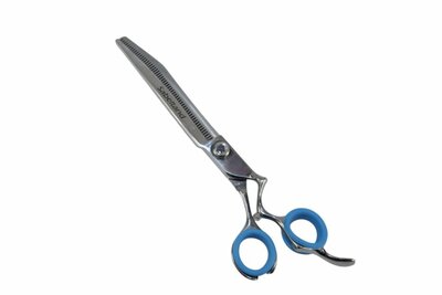 Sabeltand Enkele Gebogen Effileerschaar 19 cm - ORGEEF75 VG10 - 56 tands - Hondenschaar Trimschaar