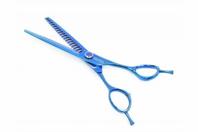 Tritra BL18E 440C - Enkele Effileerschaar 16,5 cm - 18 Tands - Hondenschaar Trimschaar