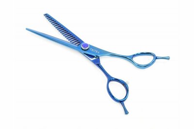 Tritra BL21E 440C - Enkele Effileerschaar 16,5 cm - 21 Tands - Hondenschaar Trimschaar