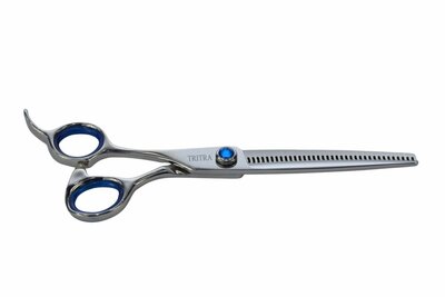 Tritra 22490L - 440C - 3/4 Effileerschaar 16,5 cm - Linkshandig - Hondenschaar Trimschaar