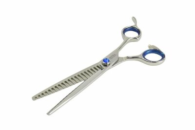 Tritra 22192 - 440C - Enkele Effileerschaar 16,5 cm - 20 Tands - Hondenschaar Trimschaar