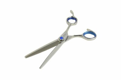 Tritra 22193 - 440C - Enkele Effileerschaar 16,5 cm - 46 Tands - Hondenschaar Trimschaar