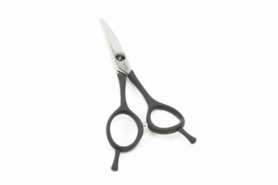 Tritra VT/oog G-punt - Gebogen schaartje 11,5 cm - Soft Grip Zwart - Hondenschaar Trimschaar