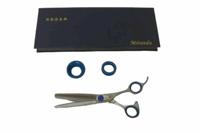 Miranda Japans 20193R - Enkele Effileerschaar - Recht 16,5 cm - 36 tands - Hondenschaar Trimschaar