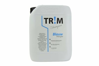 TR!M Hondenshampoo Blauw - 5 Liter - Spierwitte vacht