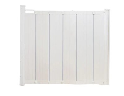 Hondenhek Deurhek - Traphek Uitschuifbaar - Wit - 55-92 cm