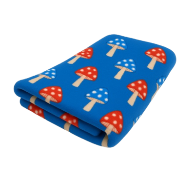 Vetbed Mushroom - Paddenstoel - Blauw - Anti-Slip - Rol van 5 meter