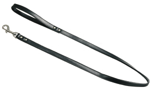 Leren Looplijn Zwart (180 cm - 10 mm)