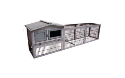 Konijnenhok met Ren Sunshine Jumbo Cottage (Grey)